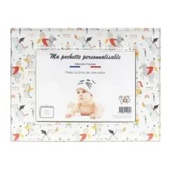 Enveloppe pochette personnalisable bébé - Color Pop