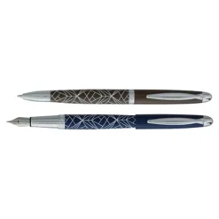 Enzo Varini Maggiore - Parure Stylo bille/Stylo plume violet