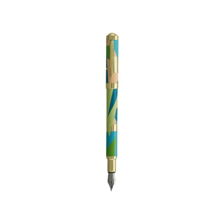 Enzo Varini Palazzo Scandinavo - Stylo plume - bleu clair