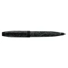 Enzo Varini Taormina Carena - Mini stylo plume - acier blanc motif noir