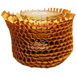 E.Pack La Couronne - 200 Manchons 100% papier -Diamètre 23mm Epaisseur nid d'abeille 1 cm Longueur 200mm - 50 gr - kraft pure pâte -