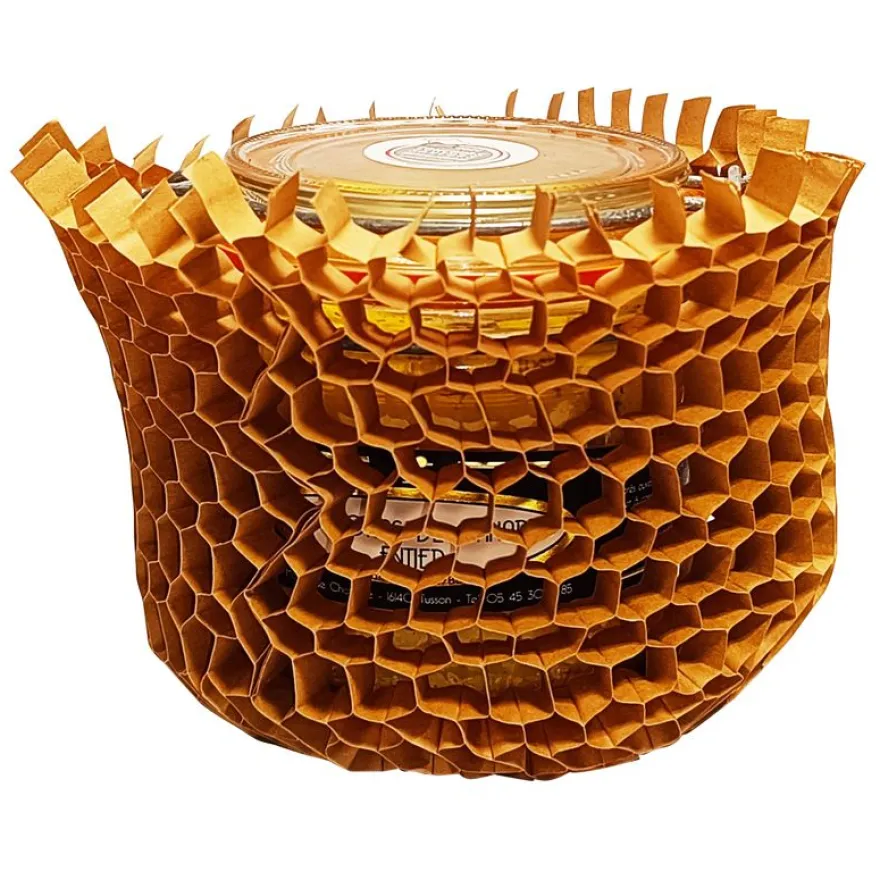 E.Pack La Couronne - 200 Manchons 100% papier -Diamètre 23mm Epaisseur nid d'abeille 1 cm Longueur 200mm - 50 gr - kraft pure pâte -