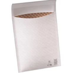 E.PACK La Couronne - 50 Pochettes bulles d'air papier - 270x360mm - Bicouche 100 gr - kraft blanc - bande auto-adhésive