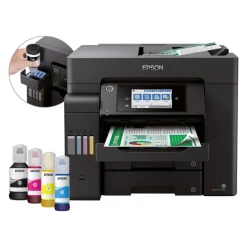 Epson EcoTank ET-5855 - Imprimante multifonction jet d'encre couleur A4 - USB, LAN, Wi-Fi(ac) - noir
