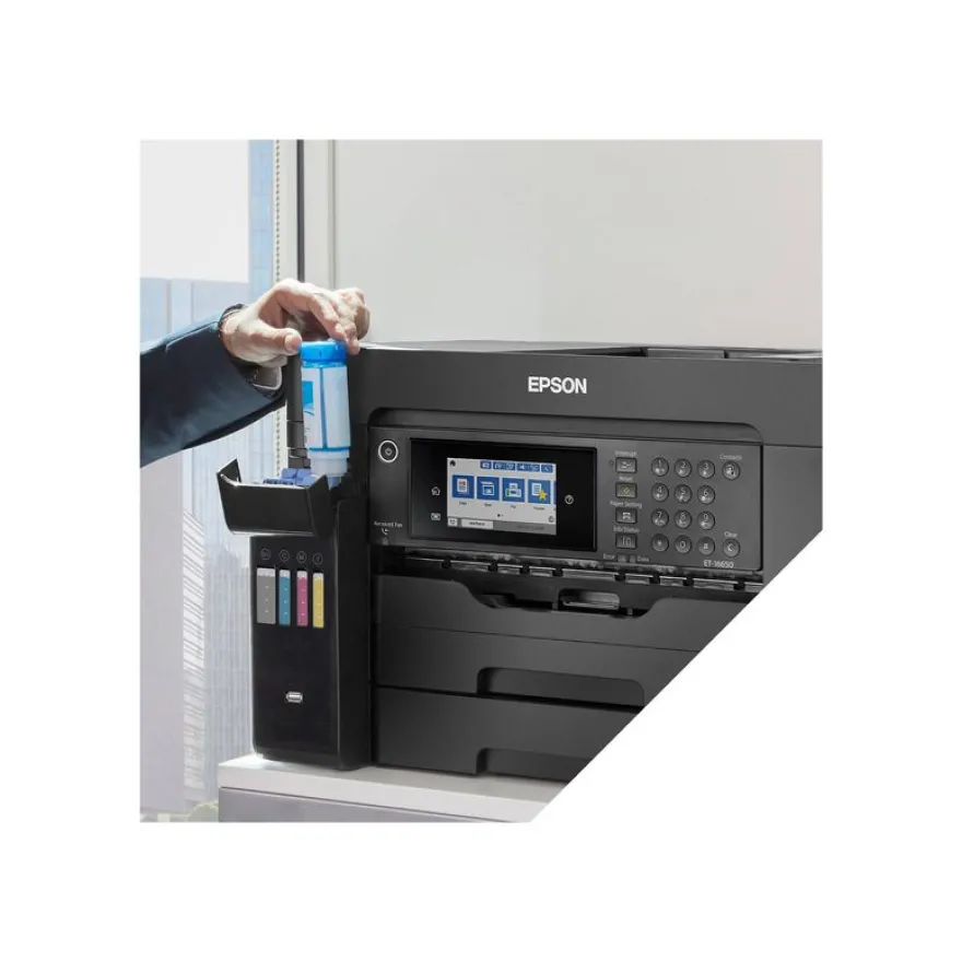 Epson EcoTank ET-16605 - Imprimante multifonction jet d'encre couleur A3 - USB, LAN, hôte USB, Wi-Fi - noir