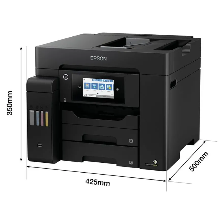 Epson EcoTank ET-5805 - Imprimante multifonction jet d'encre couleur A4 - USB, LAN, Wi-Fi(ac) - noir
