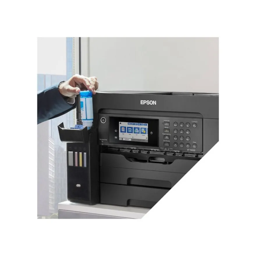 Epson EcoTank ET-16655 - Imprimante multifonction jet d'encre couleur A3 - USB, LAN, Wi-Fi, hôte USB - noir