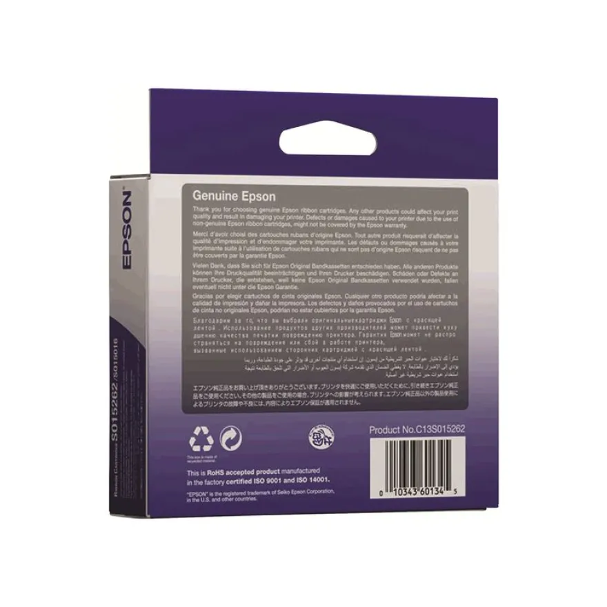 Epson S015262 - noir - ruban d'impression original