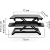 Ergo Desk 2 - Station de travail assis-debout - noir