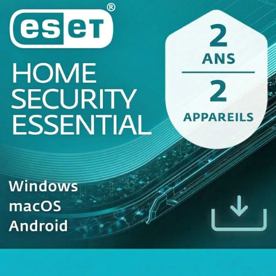 ESET HOME Security Essential - Licence d'abonnement - 2 ans - 2 appareils - Win, Mac, Android, iOS