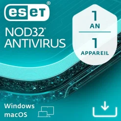 ESET NOD32 Antivirus - Licence d'abonnement - 1 an - 1 PC - Win