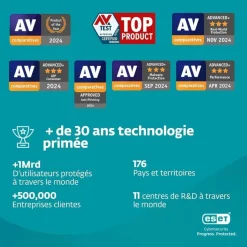 ESET NOD32 Antivirus - Licence d'abonnement - 2 ans - 2 PC - Win
