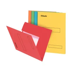 Esselte - 100 Chemises à 2 rabats - kraft recyclé - coloris assortis