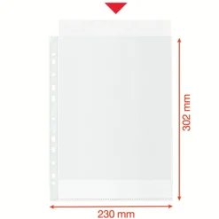 Esselte - 50 Pochettes perforées - A4 - PP - 100% Recyclées