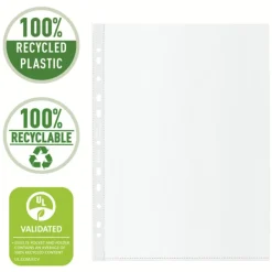 Esselte - 50 Pochettes perforées - A4 - PP - 100% Recyclées