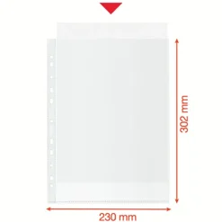 Esselte - 100 Pochettes perforées - A4 - PP - 100 % Recyclées