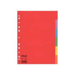 Esselte - Intercalaire 6 positions - A4 - carte recyclée colorée