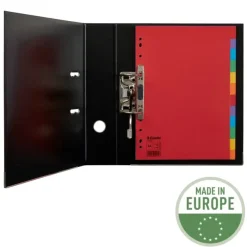 Esselte - Intercalaire 12 positions - A4 - carte recyclée colorée