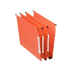 Esselte Dual - 25 Dossiers suspendus pour armoires - fond 50 mm - orange