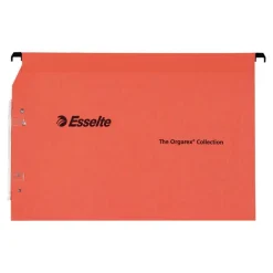 Esselte Kori - 25 Dossier suspendus pour armoires - orange - fond 30 mm