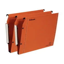 Esselte VisioPlus - 10 Dossiers suspendus pour armoires - orange - fond 15 et 30 mm