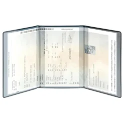 Etui Denim pour carte grise - 8,5 x 13,2 cm - Bleu - Exacompta