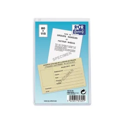 Etui simple Oxford - 8x11,5cm - PVC 20/100e - incolore