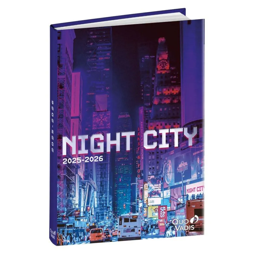 EUROTEXTAGENDA ML Cities - Night - 12x17 cm - Journalier - 12 mois de août à juillet - Quo Vadis