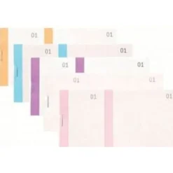 Exacompta - 10 Blocs vendeurs de 100 tickets - 60 x 135 mm - numéroté - couleurs assorties