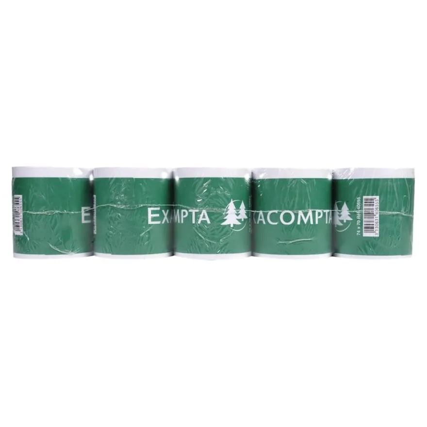 Exacompta - 50 Bobines offset - rouleaux calculatrices - 74 x 70 x 12 mm
