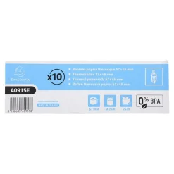 Exacompta - 10 Bobines thermiques - rouleaux TPE - 57 x 46 x 12 mm - sans Bisphénol A