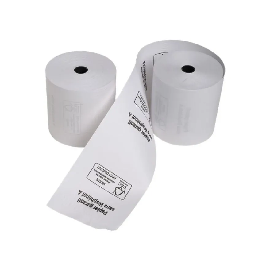 Exacompta - 10 Bobines thermiques - rouleaux caisses - 80 x 72 mm - sans Bisphénol A - 76 m