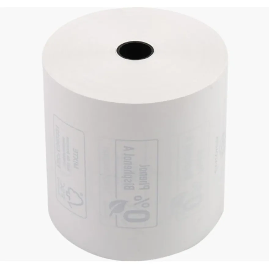 Exacompta - 10 Bobines thermique - rouleau caisse - 80 x 72 x 12 mm - 1 pli - sans phénol - 76 m