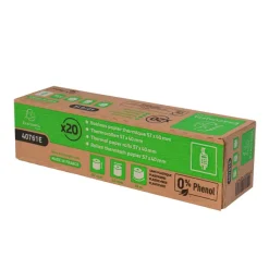 Exacompta - 120 Bobines Ticket Carte Bancaire 57x40mm - 18m - Thermique 55g/m² Sans Phénol et Sans Plastique - Blanc