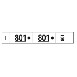 Exacompta - 20 Carnets de 50 tickets de vestiaire 3 volets - 30 x 200 mm - numéroté - blanc