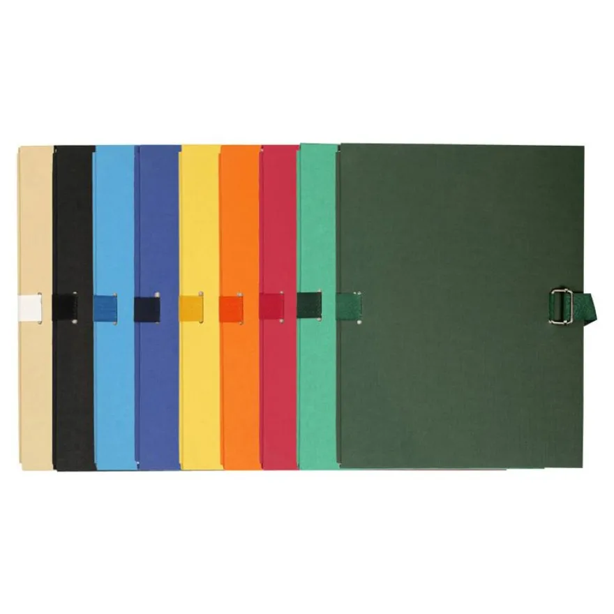 Exacompta - 5 Chemises à sangle dos extensible - pour 1000 feuilles - couleurs assorties