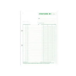 Exacompta - 5 Manifolds Carnets de factures - 50 dupli - A4