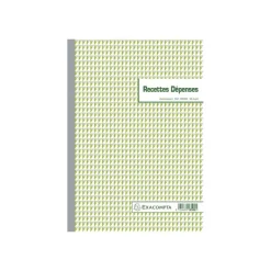 Exacompta - 5 Manifolds Carnets de recettes/dépenses - 50 dupli - A4