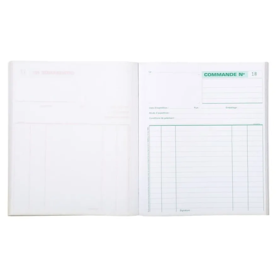 Exacompta - 5 Manifolds Carnets de commandes - 50 tripli - 21 x 18 cm