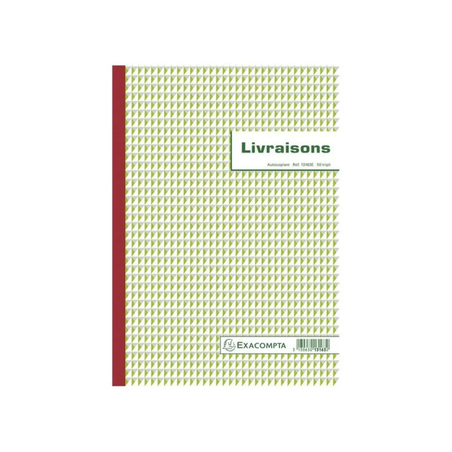 Exacompta - 5 Manifolds Carnets de livraisons - 50 tripli - A4
