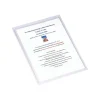 Exacompta - 10 Pochettes adhésives - A4 - PVC 14/100 - cristal