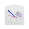 Exacompta - 5 Pochettes enveloppes perforées à scratch - A4 - transparentes