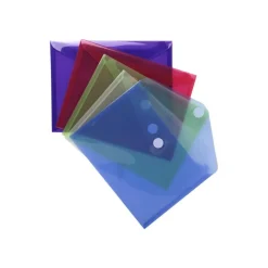 Exacompta - 5 Pochettes enveloppes à scratch - A5 - pour 90 feuilles - couleurs assorties