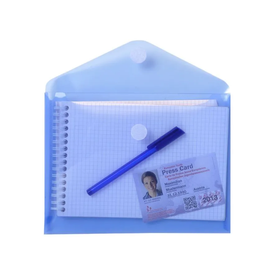 Exacompta - 5 Pochettes enveloppes à scratch - A5 - pour 90 feuilles - couleurs assorties