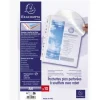 Exacompta - 10 Pochettes perforées à soufflet avec rabat - A4 - 20/100