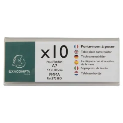 Exacompta - 10 Porte-noms double face - pour 105 x 40 mm