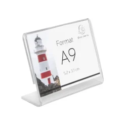 Exacompta - 10 Porte-étiquettes horizontal pour 52 x 37 mm - double face