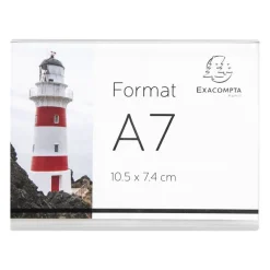 Exacompta - 10 Présentoirs double face pour 105 x 74 mm