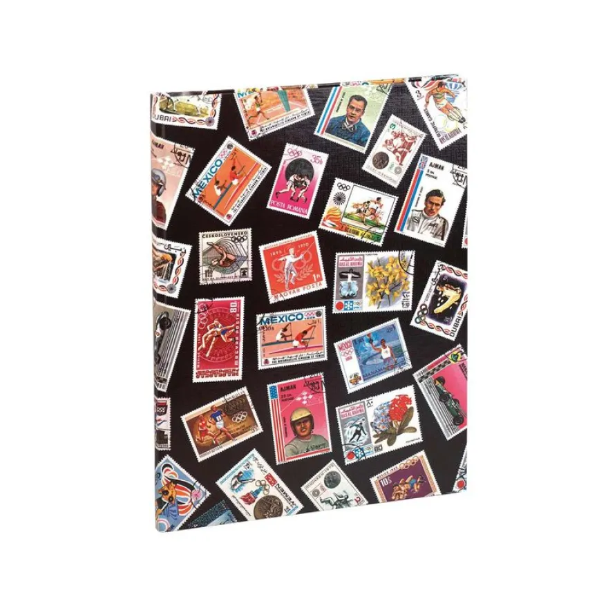 Exacompta - Album de timbres Sport 16 pages noires - 22,5x30,5 cm