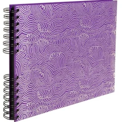 Exacompta - Album photos Japan 32x22 cm - 50 pages pour 150 photos Japan 10 x 15 cm - violet